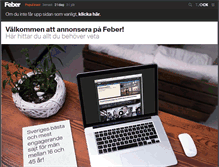 Tablet Screenshot of annons.feber.se